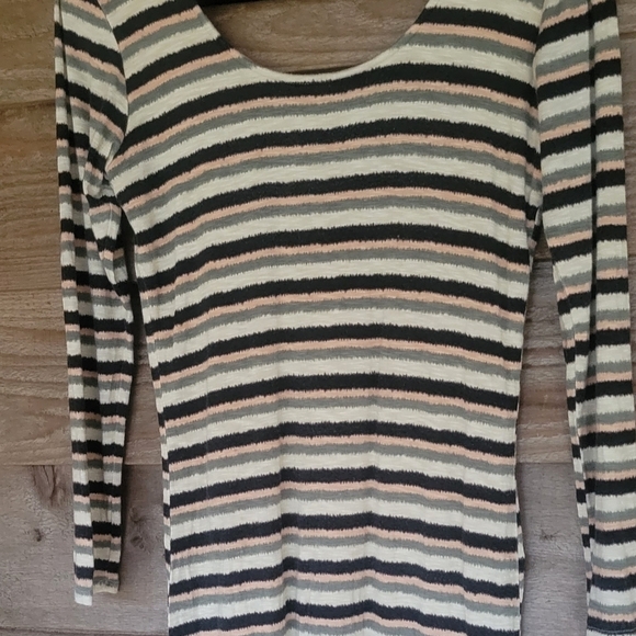 Anthropologie Dolan Prita Stripe Jersey Midi Dress Size Medium - Picture 4 of 8